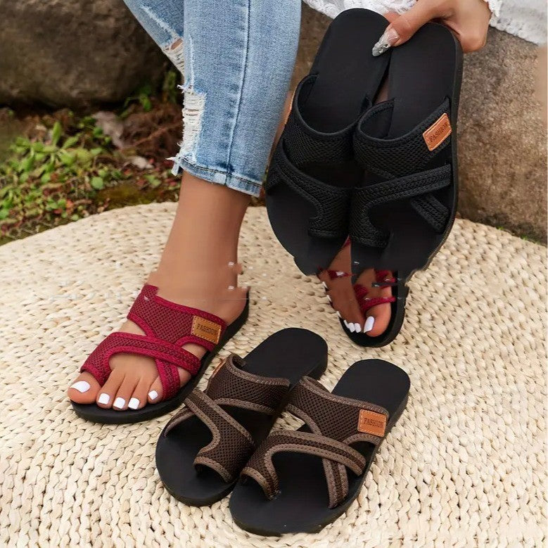 Shirley – Breathable Mesh Peep-toe Slippers