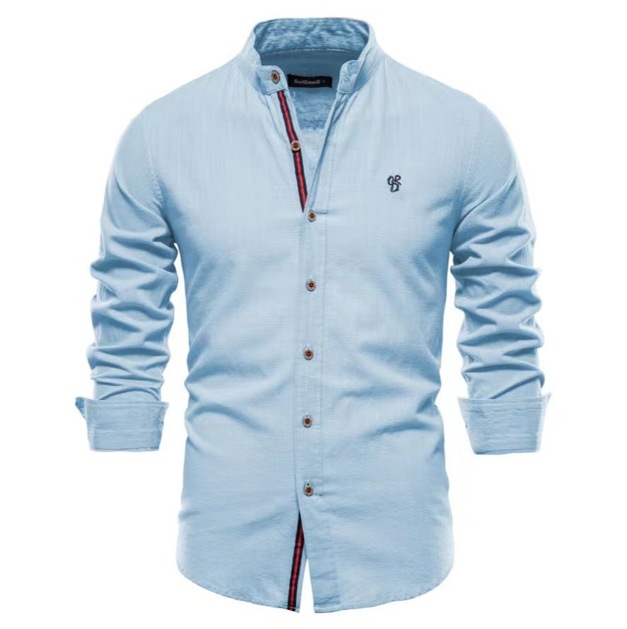 Nathaniel – Casual Fashion Long Sleeve Henley Shirt