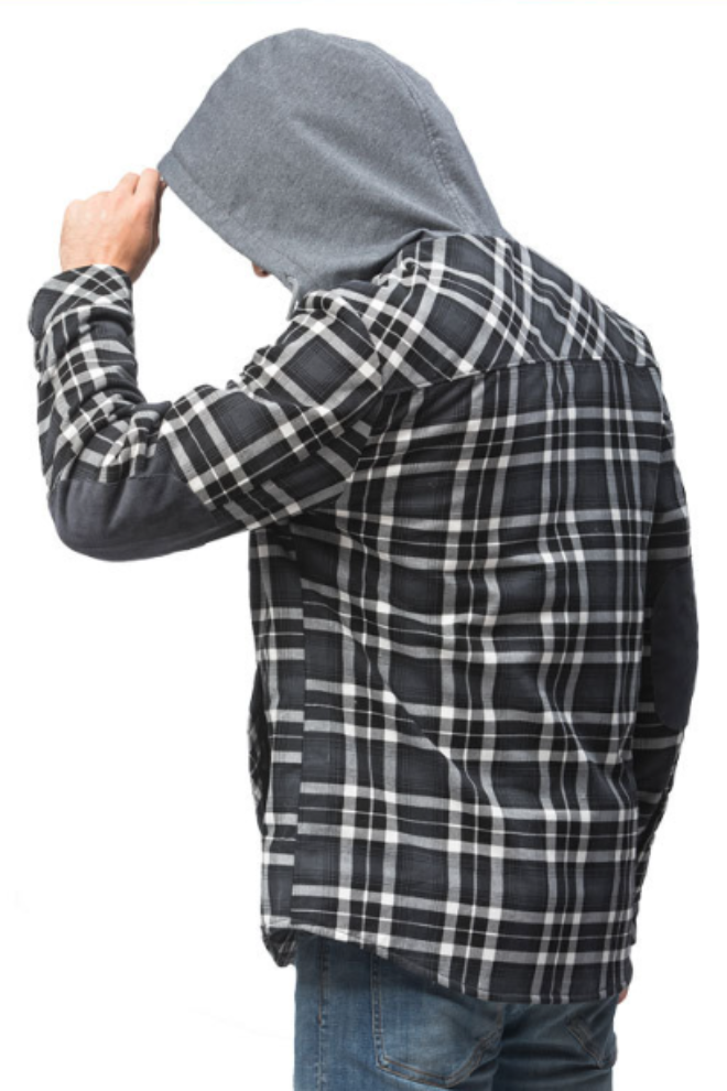 Men's Hooded Plaid Lumber Jacket for Everyday and Outdoor Comfort
