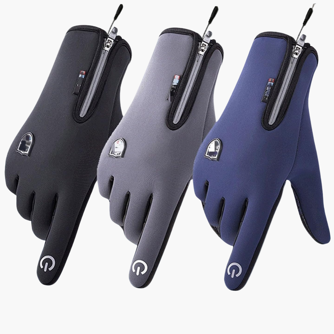 Men's and Women's Winter Outdoor Sports Gloves Windproof Waterproof Thermal Fleece Lined