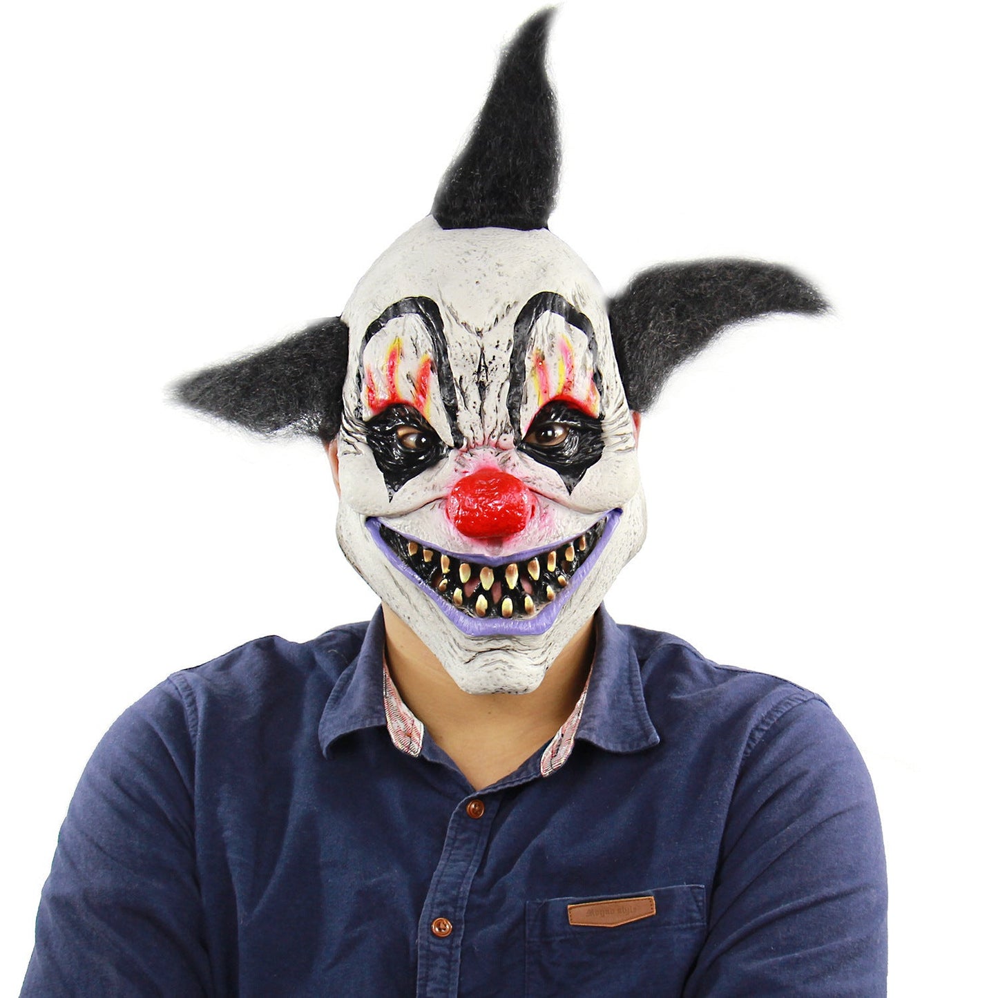 Halloween Men's Vampire Demon Full Head Mask Costume Accessory