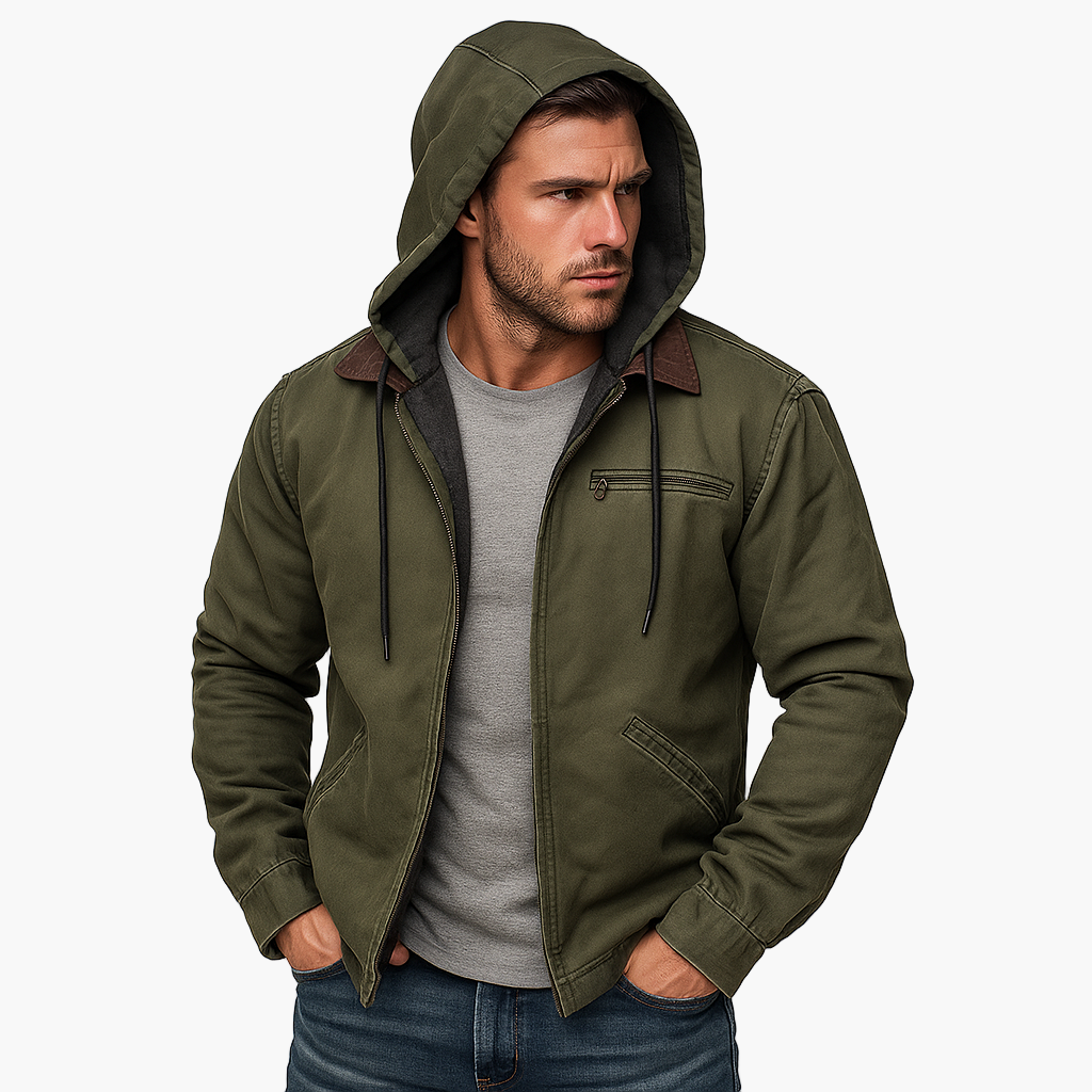Men's Casual Hooded Autumn Jacket – Modern Lightweight Everyday Outerwear