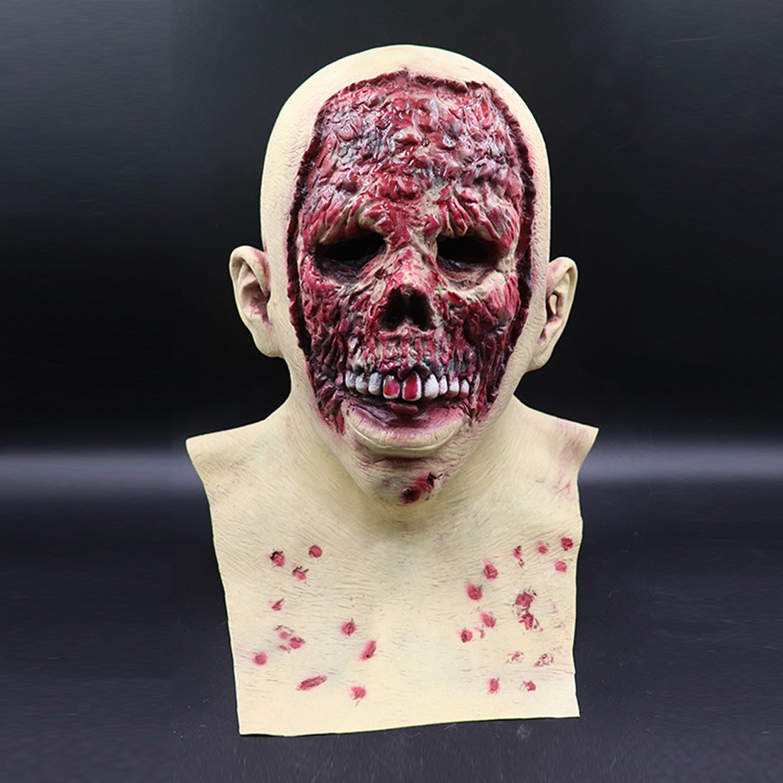 Halloween Scary Zombie Skull Latex Mask for Adults – Full Head Costume Accessory