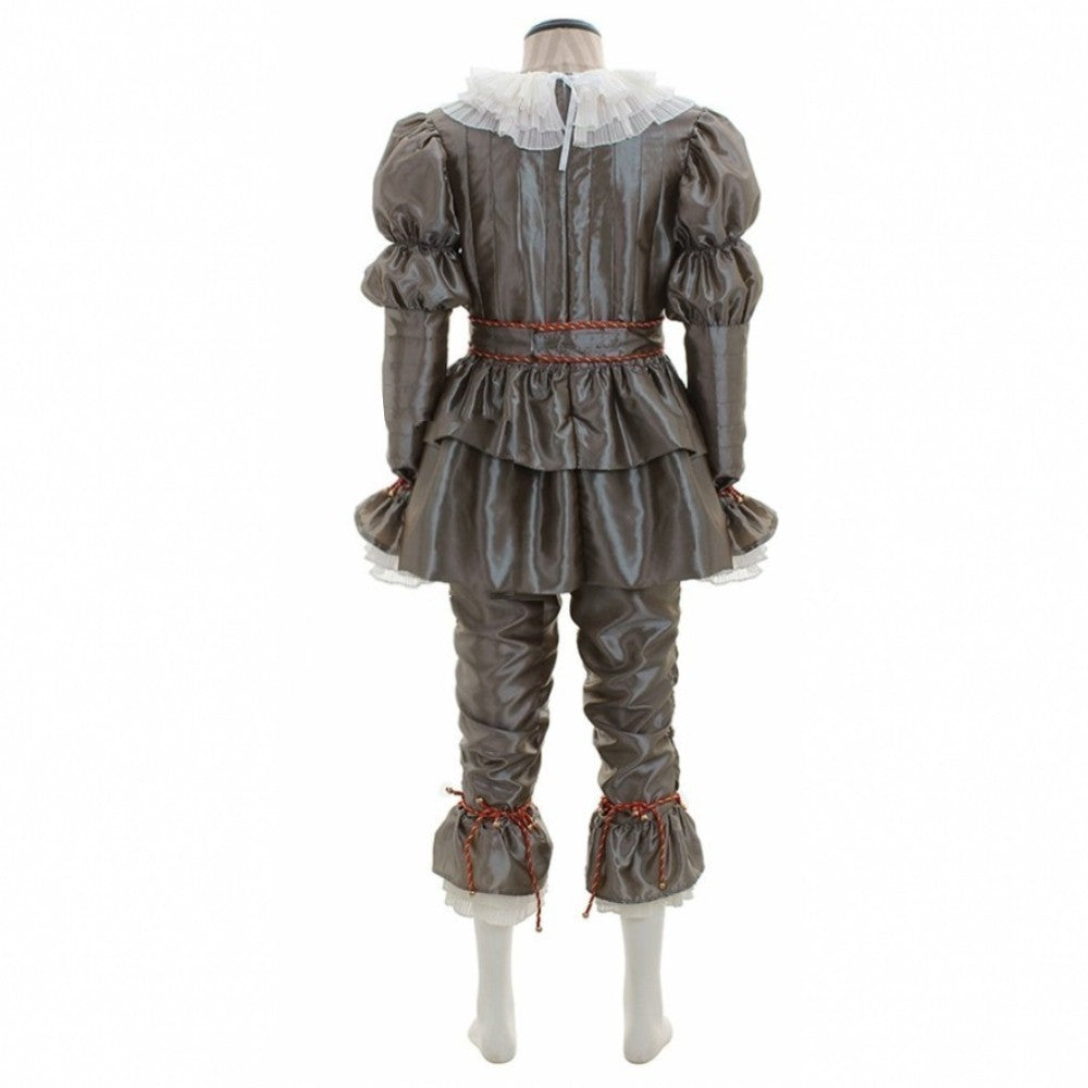 Halloween Pennywise Clown Costume Set for Adults – Scary Party Cosplay Outfit
