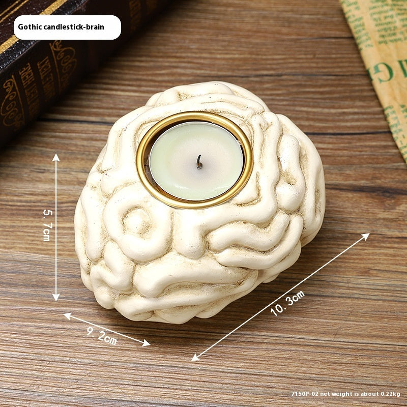 Halloween Gothic Anatomy Candle Holders – Spooky Decor for Parties & Haunted Houses