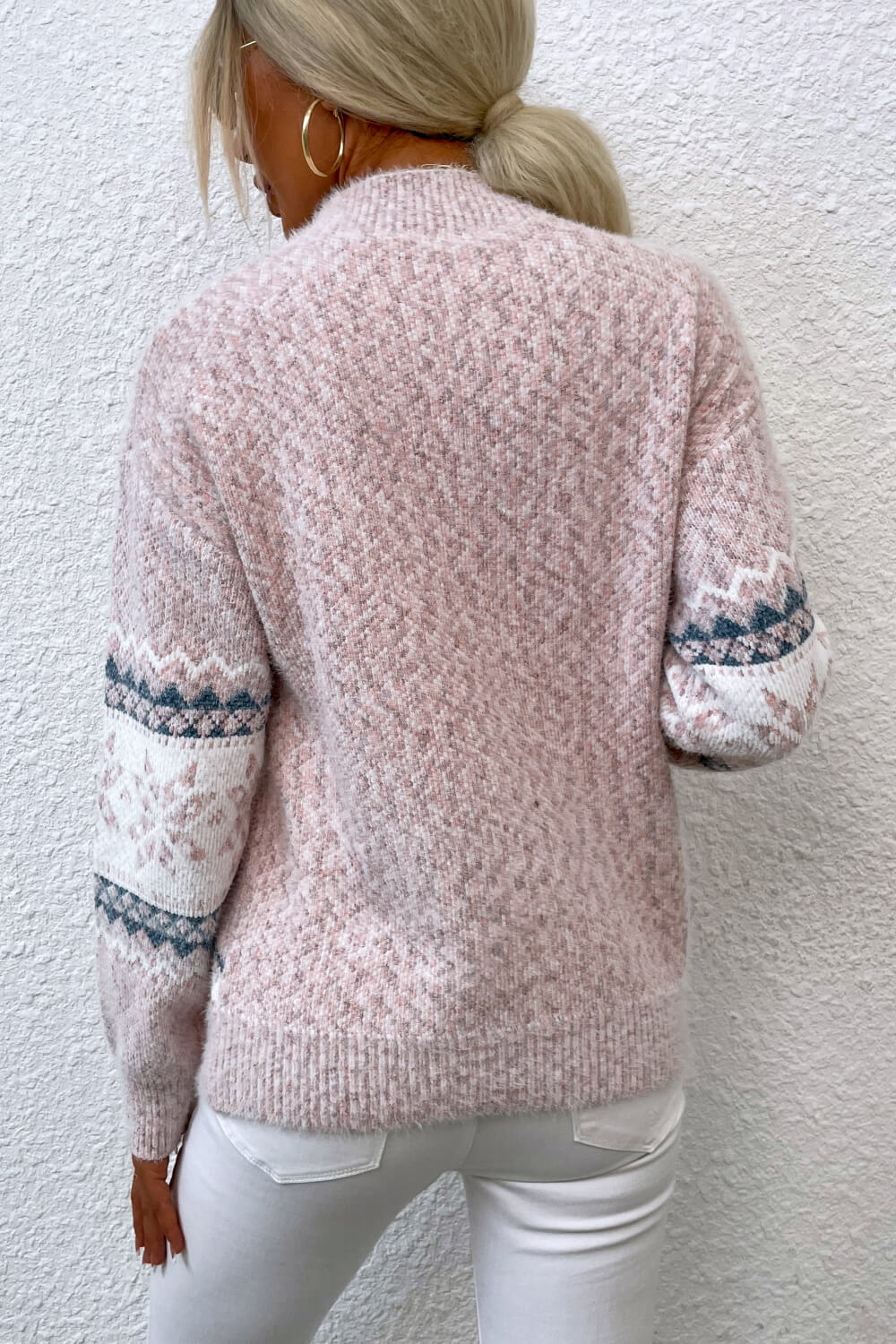 Women's Cozy Nordic Knit Pullover Sweater – Winter Casual Style