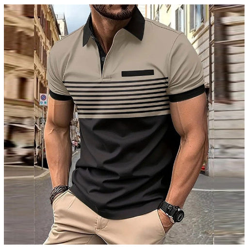 Roy – Casual Striped Shirt with Chest Pocket