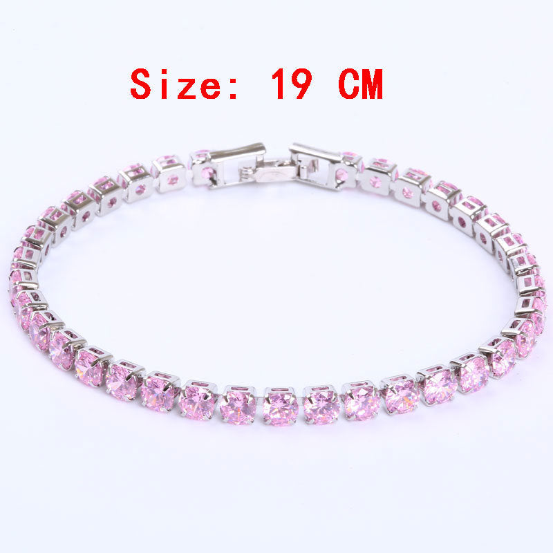 Diana – Simple Gang Drill Zircon Bracelet