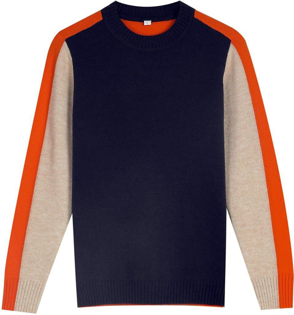 Women's Graphic Colorblock Sweater – Modern Urban Fitted Pullover