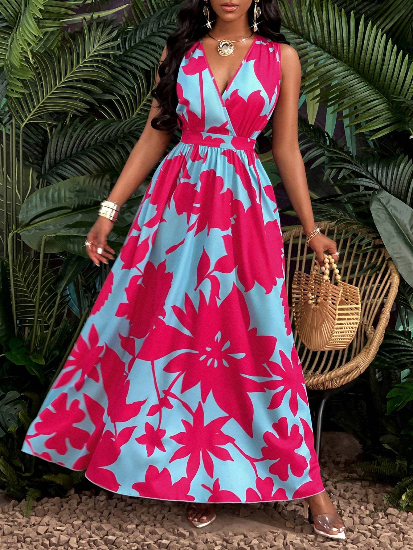 Helen – Elegant Fit and Flare Maxi Dress
