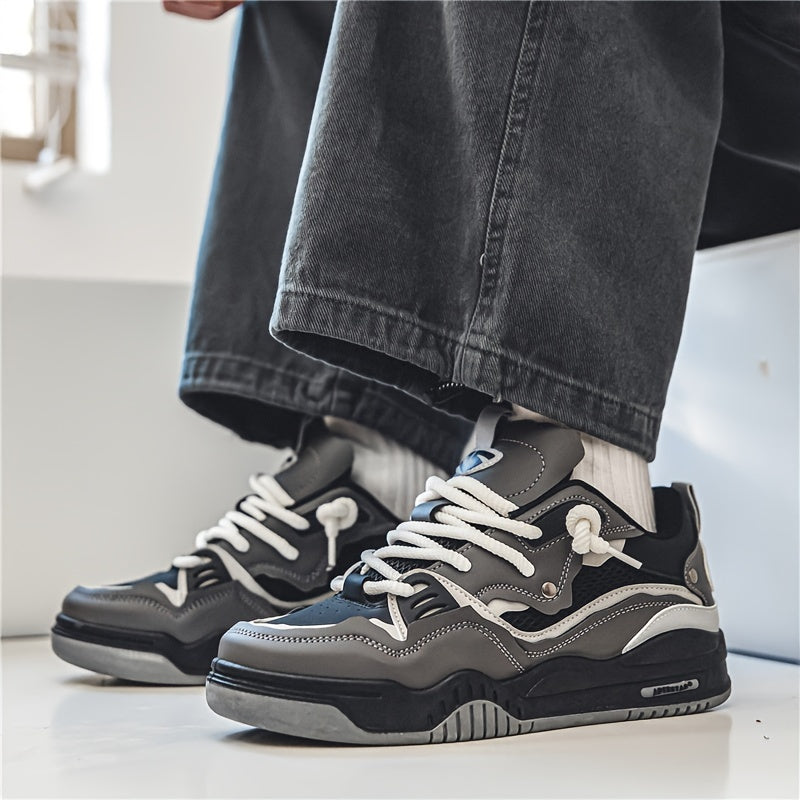 Men's Casual Geometric Pattern Sports Sneakers – Fashion Street Style