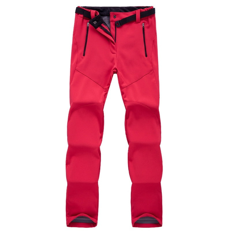 Men's Outdoor Waterproof Hiking Pants – Tactical Fleece-Lined Trekking Trousers