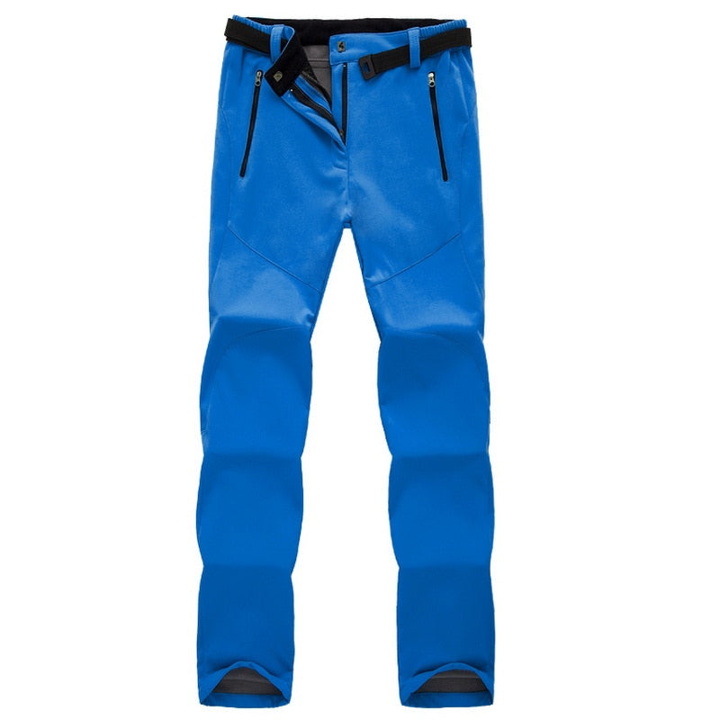 Men's Outdoor Waterproof Hiking Pants – Tactical Fleece-Lined Trekking Trousers