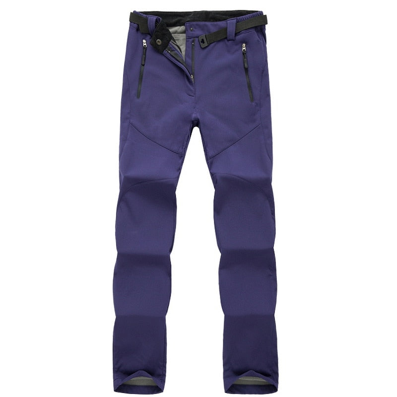 Men's Outdoor Waterproof Hiking Pants – Tactical Fleece-Lined Trekking Trousers