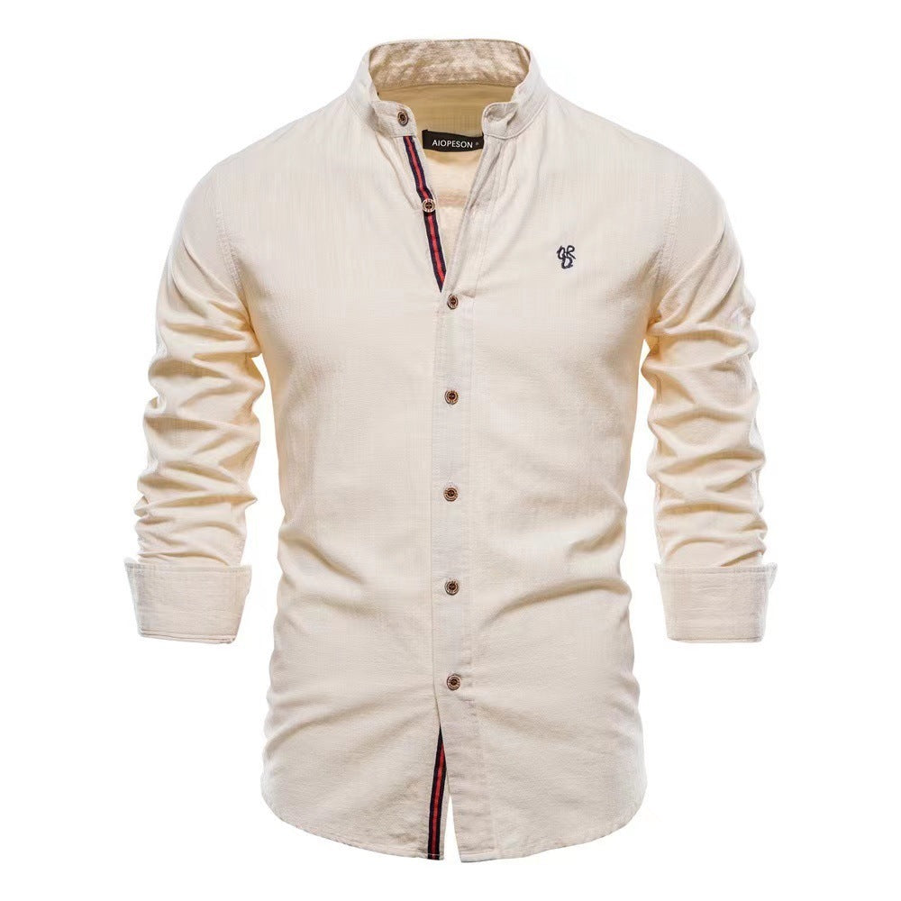 Nathaniel – Casual Fashion Long Sleeve Henley Shirt