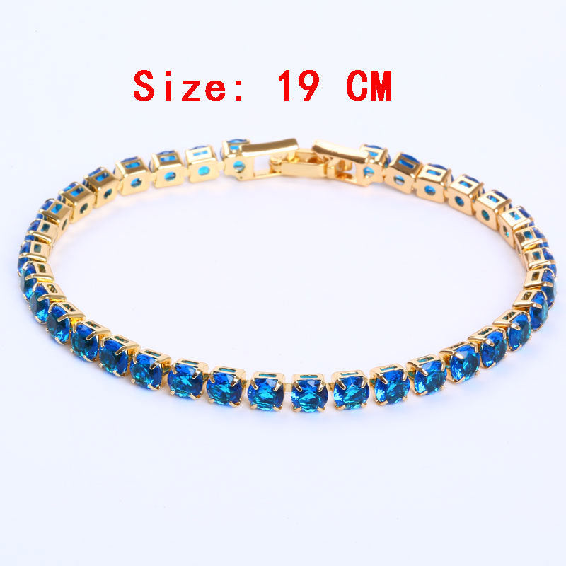 Diana – Simple Gang Drill Zircon Bracelet