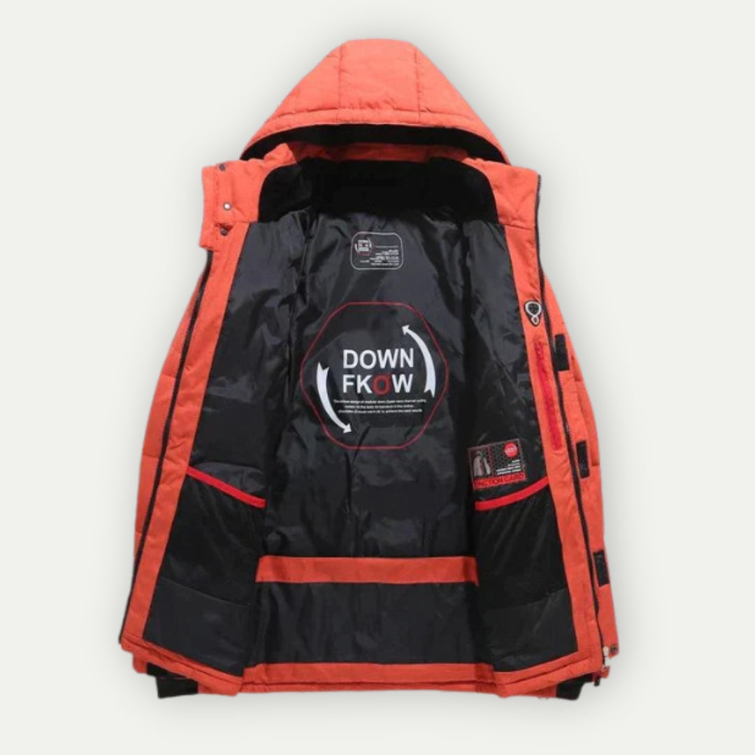 Men's Winter Down Jacket – Padded Hooded Parka for Cold Weather, Urban & Outdoor Style