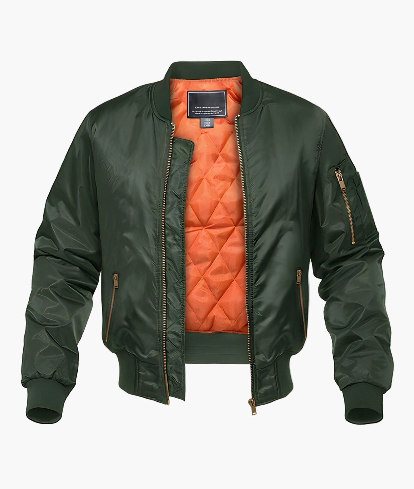 Men's Bomber Jacket – Relaxed Fit, Quilted Lining, Trendy Street Style, Everyday Wear