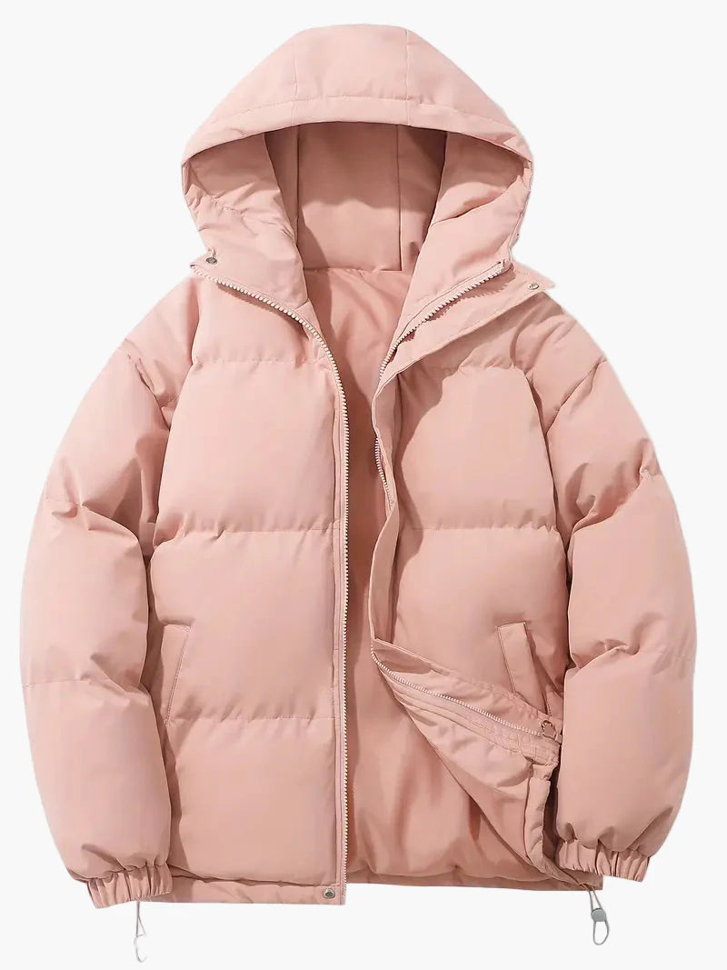 Men's Classic Winter Puffer Jacket Hooded Warm Outdoor Coat