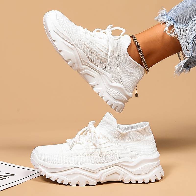 Women's Orthopedic Chunky Sole Sneakers for Comfort and Pain Relief