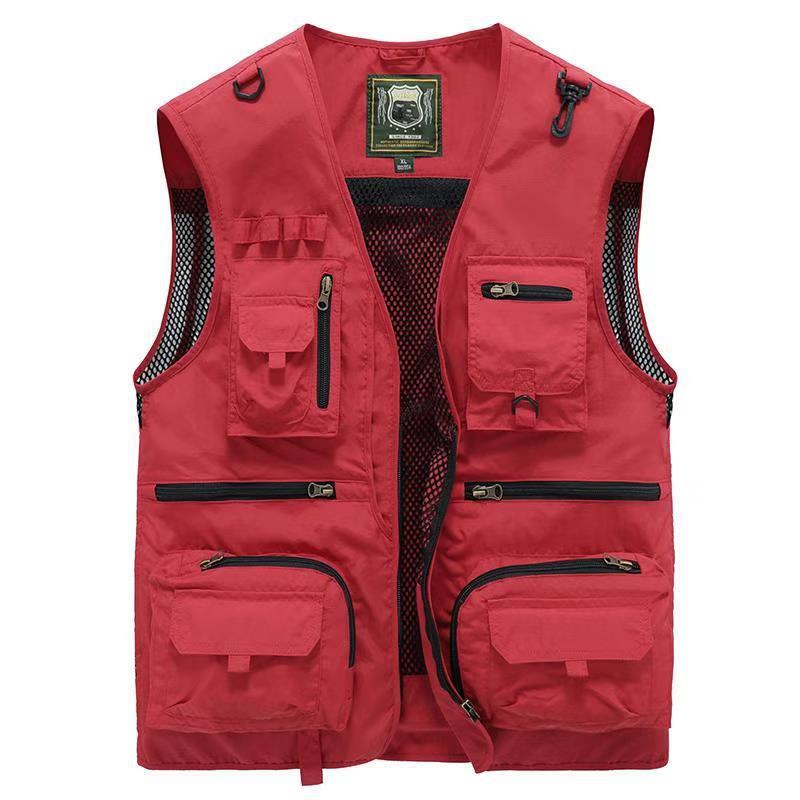 Men's Outdoor Utility Multi-Pocket Camping Vest – Lightweight Adventure Waistcoat