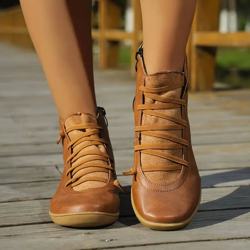 Women's Casual Comfort Ankle Boots – Fashionable Everyday Walking Booties
