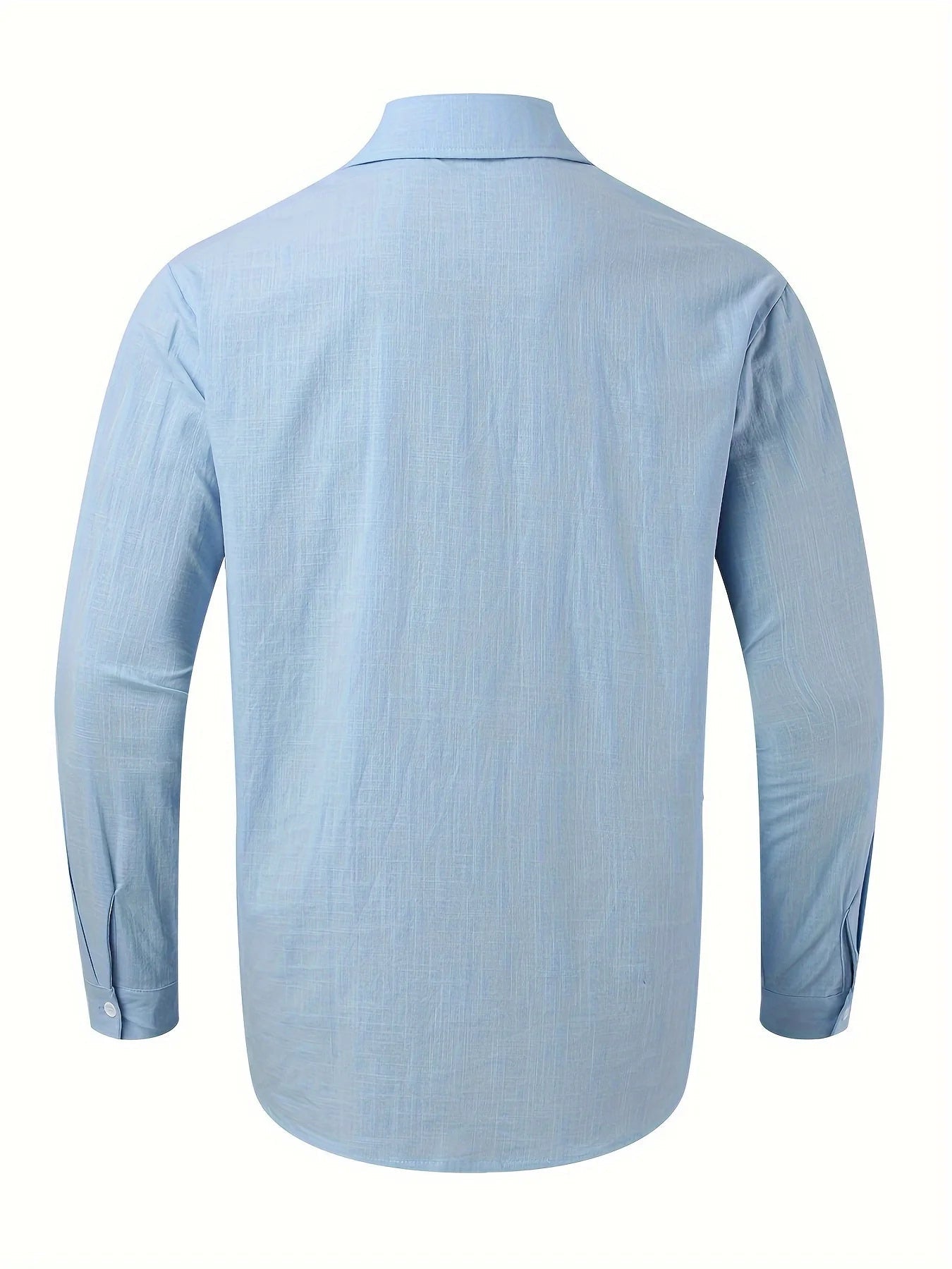 Joel – Men's Casual Long-Sleeve Shirt with Pocket Lapels
