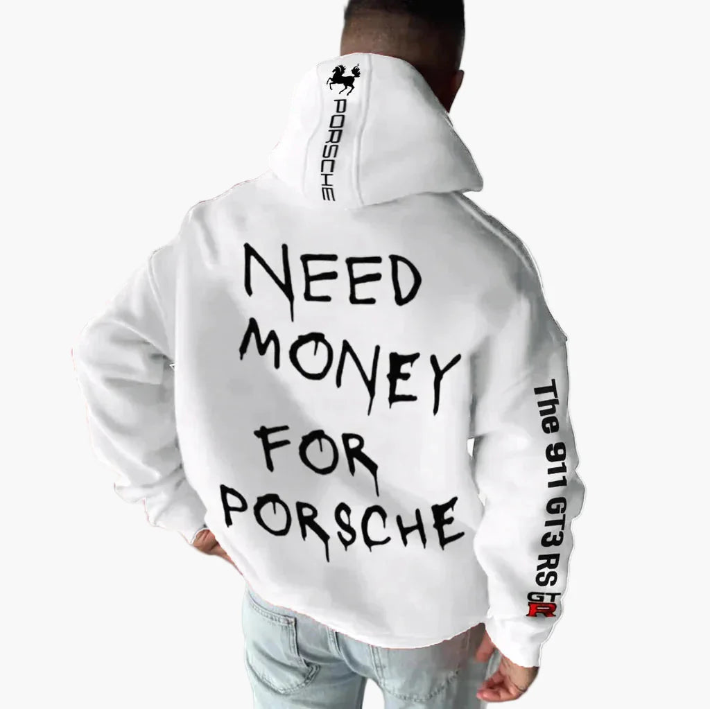 Unisex Porsche 911 GT3 RS Racing Graphic Hoodie – Sporty Pullover for Car Enthusiasts