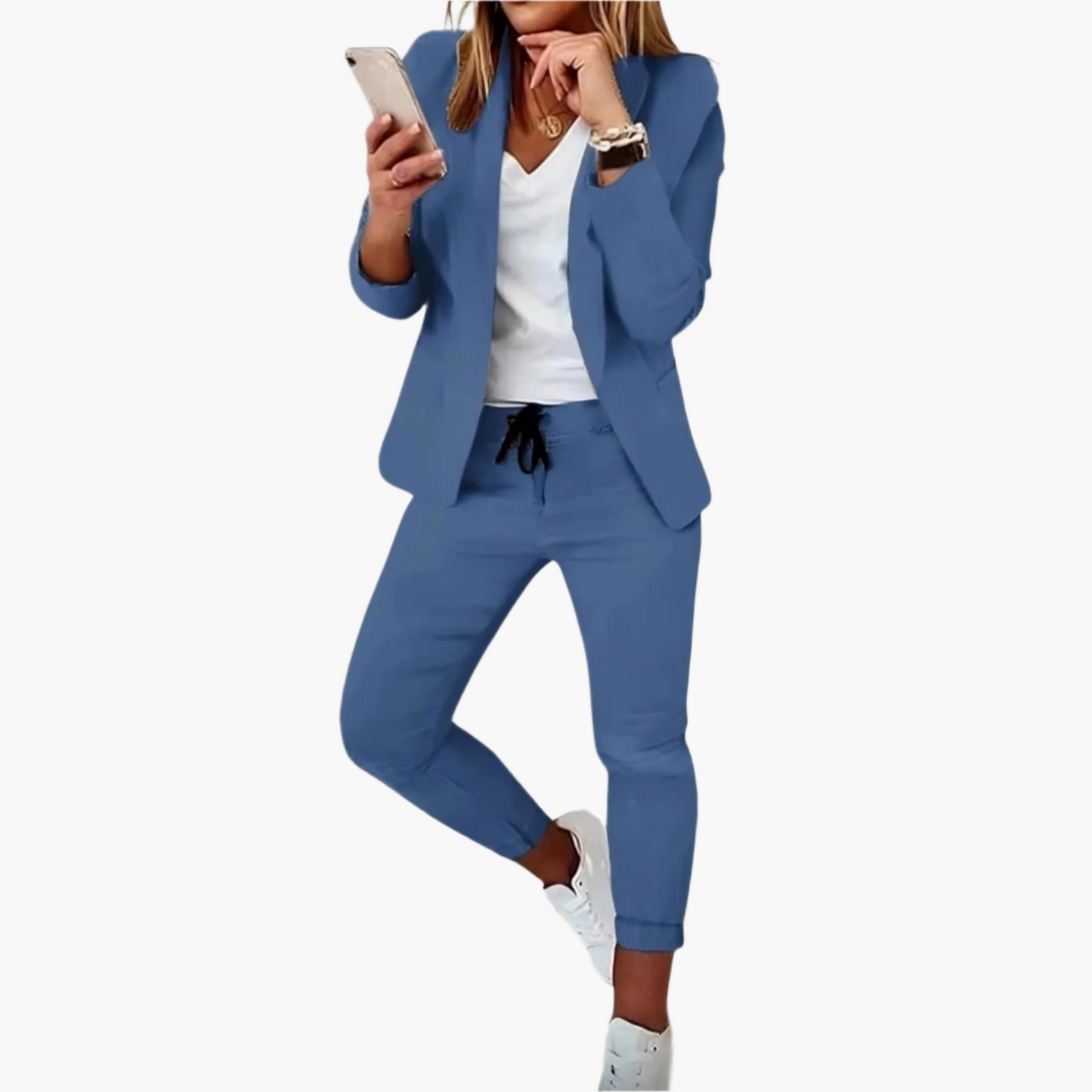 Women's Business Casual Blazer and Pants Set – Stylish Comfortable Office Wear