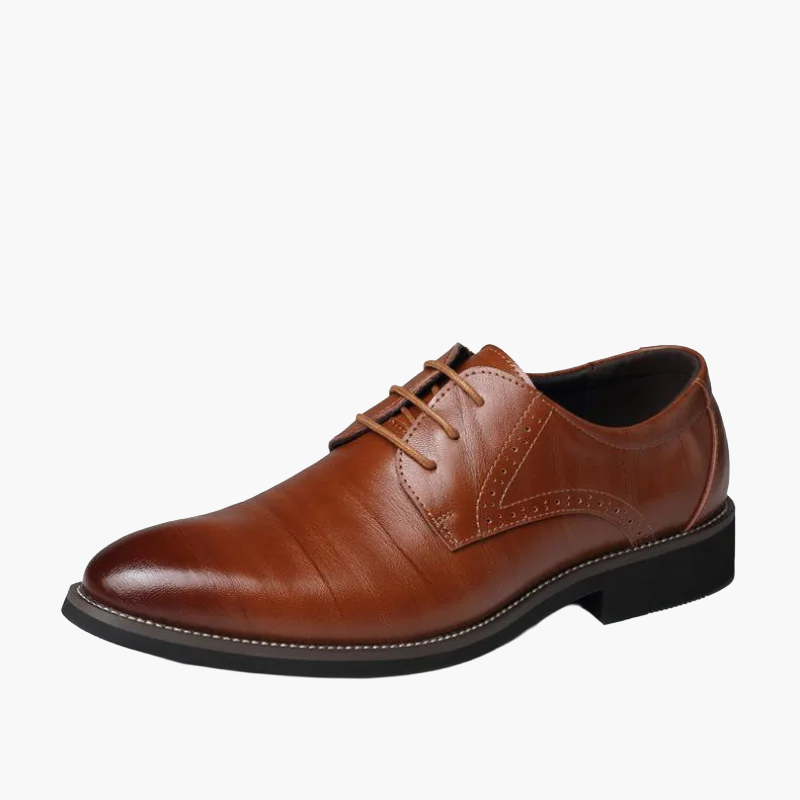 Men's Smart Vegan Leather Oxford Dress Shoes for Formal & Business Wear