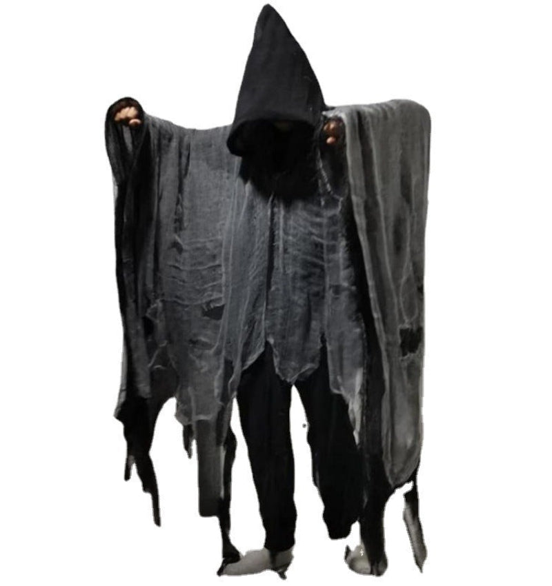 Halloween Hooded Reaper Costume Robe for Adults – Spooky Party Cloak Outfit