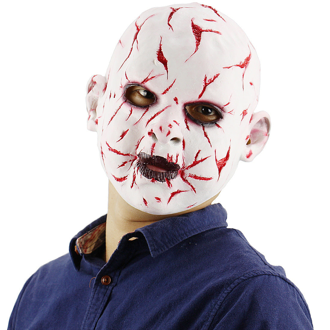 Halloween Men's Vampire Demon Full Head Mask Costume Accessory