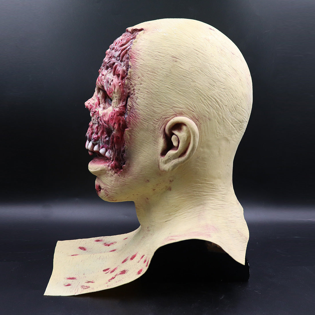 Halloween Scary Zombie Skull Latex Mask for Adults – Full Head Costume Accessory