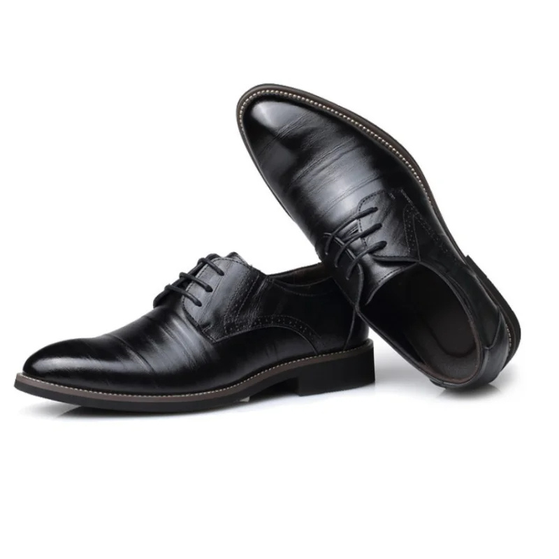 Men's Smart Vegan Leather Oxford Dress Shoes for Formal & Business Wear