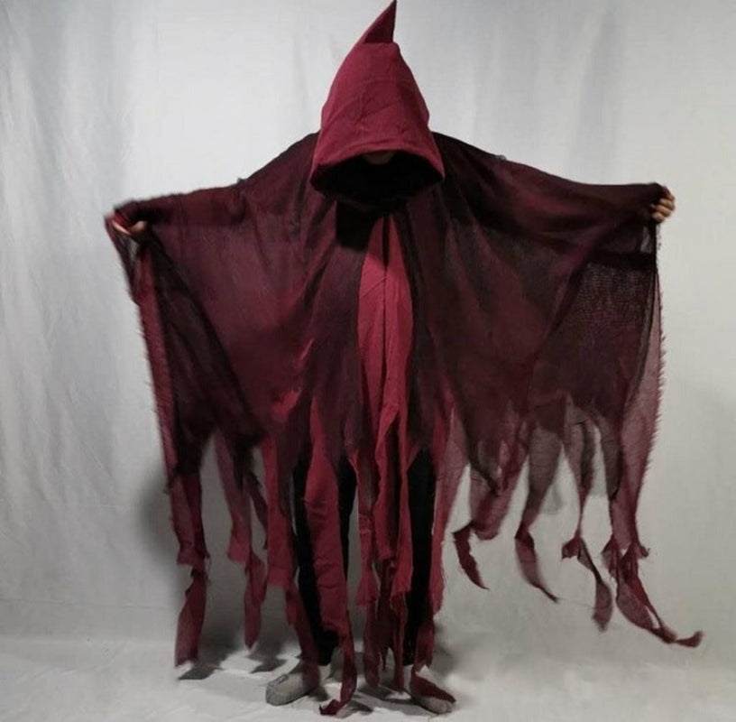 Halloween Hooded Reaper Costume Robe for Adults – Spooky Party Cloak Outfit