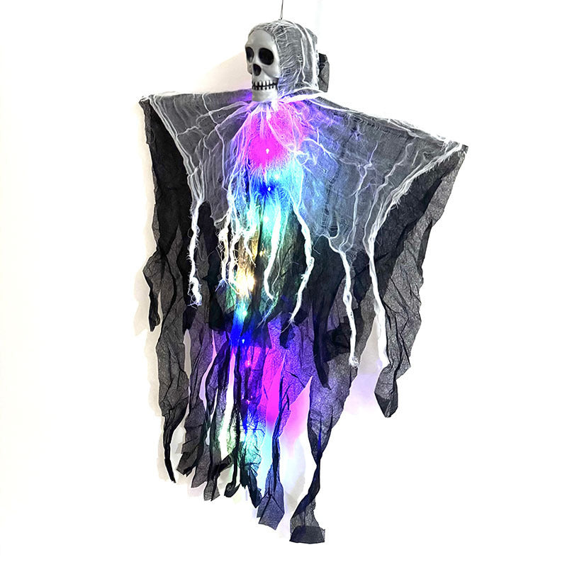 Halloween Hanging Ghost with LED Lights Decoration for Spooky Outdoor Parties