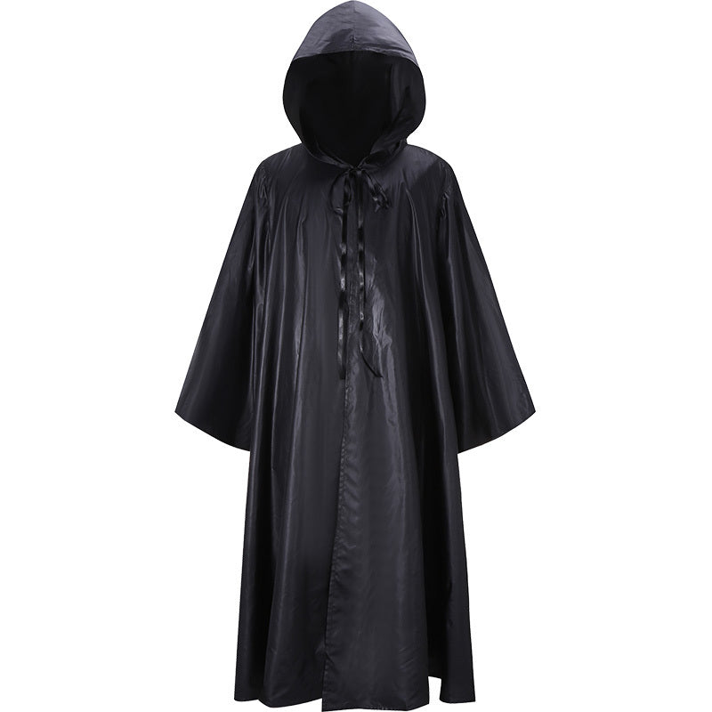 Halloween Hooded Cloak Robe Costume for Adults – Spooky Party & Trick-or-Treat Outfit