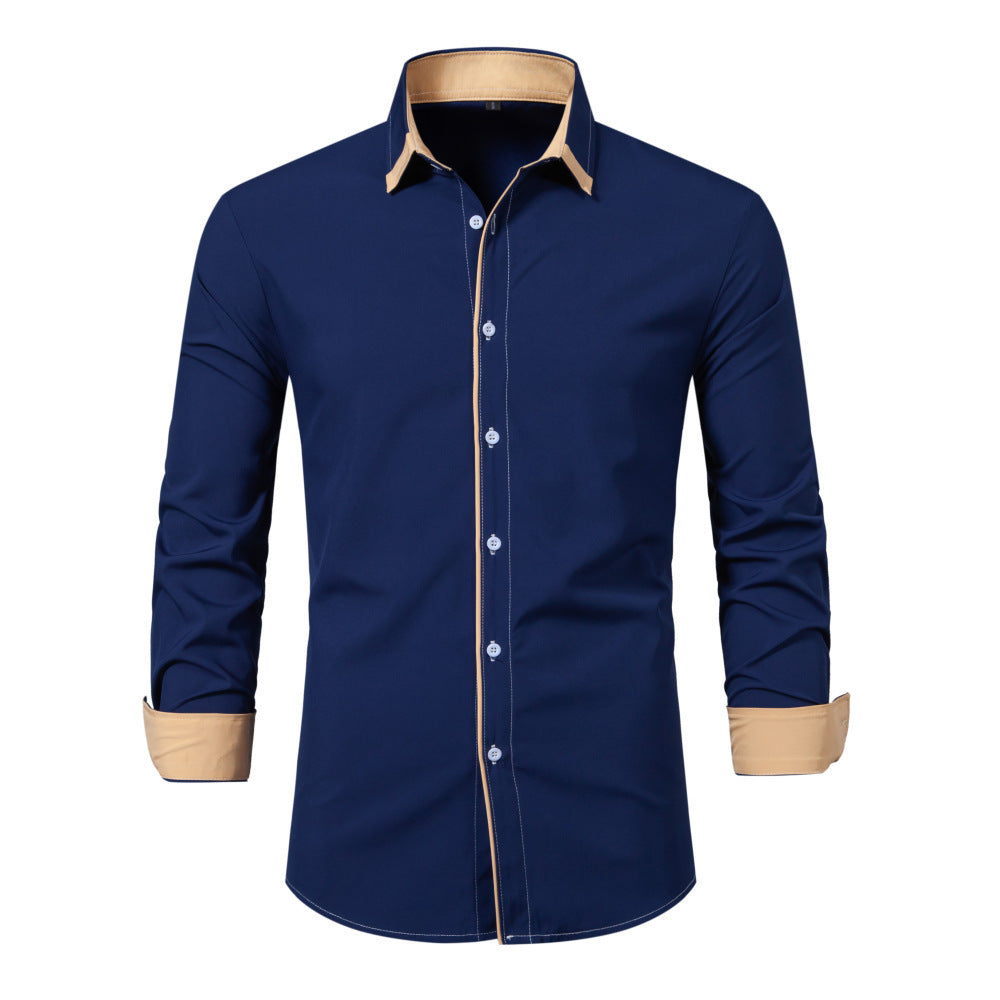 Elliot – Casual Long Sleeve Contrast Shirt