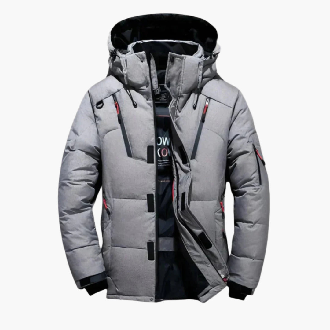 Men's Winter Down Jacket – Padded Hooded Parka for Cold Weather, Urban & Outdoor Style