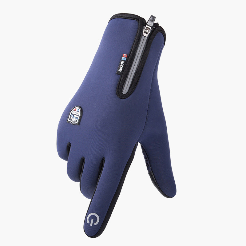Men's and Women's Winter Outdoor Sports Gloves Windproof Waterproof Thermal Fleece Lined