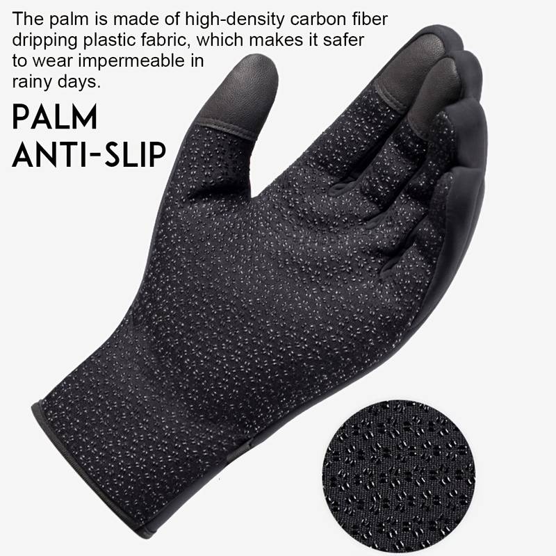 Men's and Women's Winter Outdoor Sports Gloves Windproof Waterproof Thermal Fleece Lined