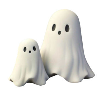 Halloween Ghost Resin Figurine - Funny Spooky Decoration for Parties & Home