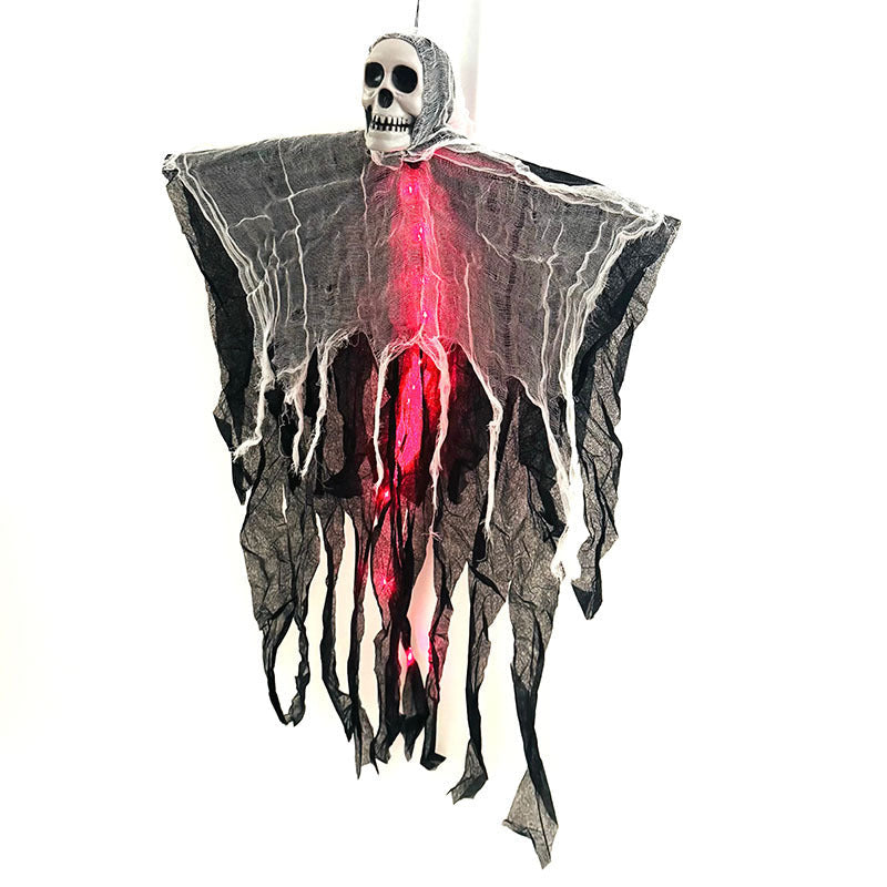 Halloween Hanging Ghost with LED Lights Decoration for Spooky Outdoor Parties