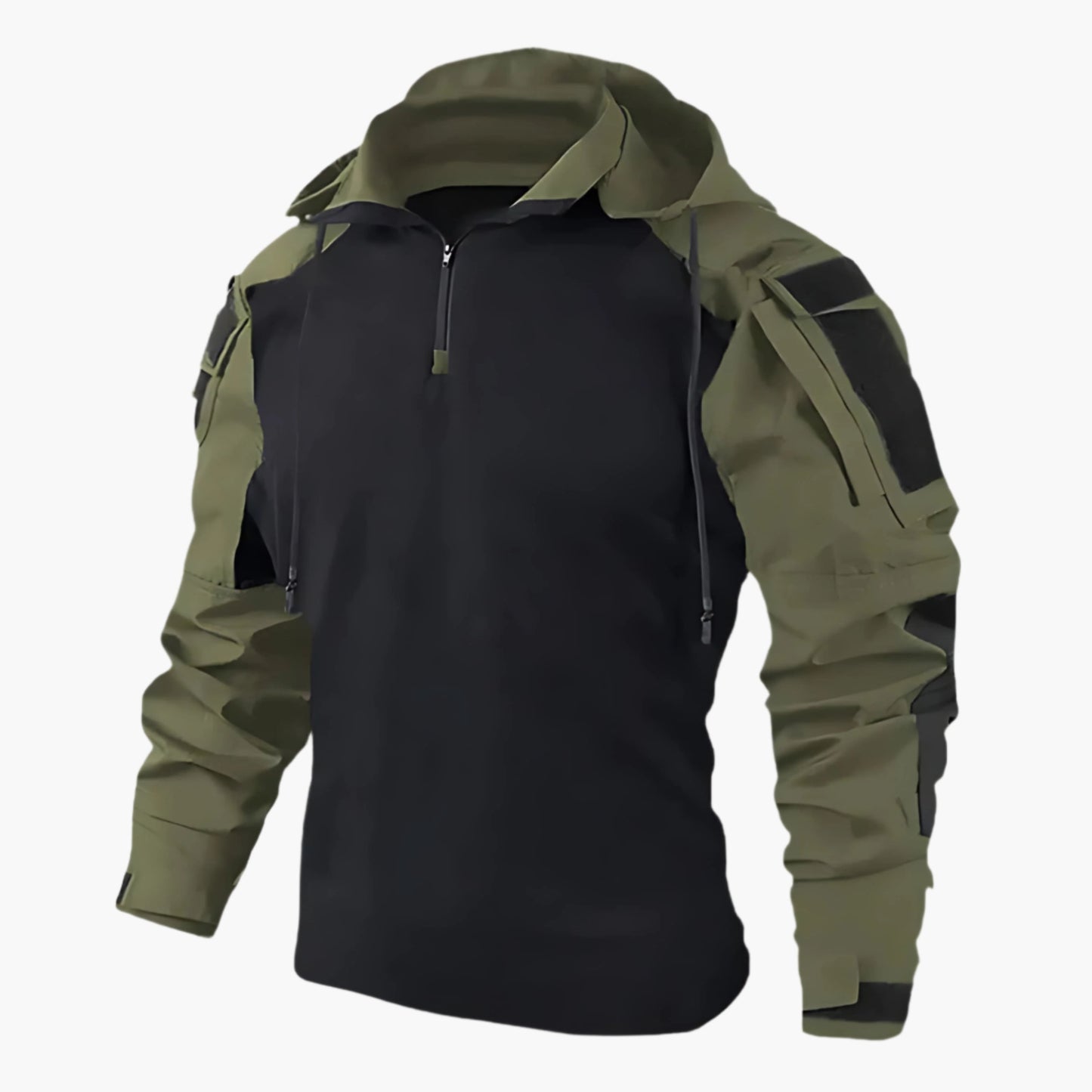 Men's Tactical Outdoor Softshell Jacket – Windproof Waterproof Adventure Hoodie