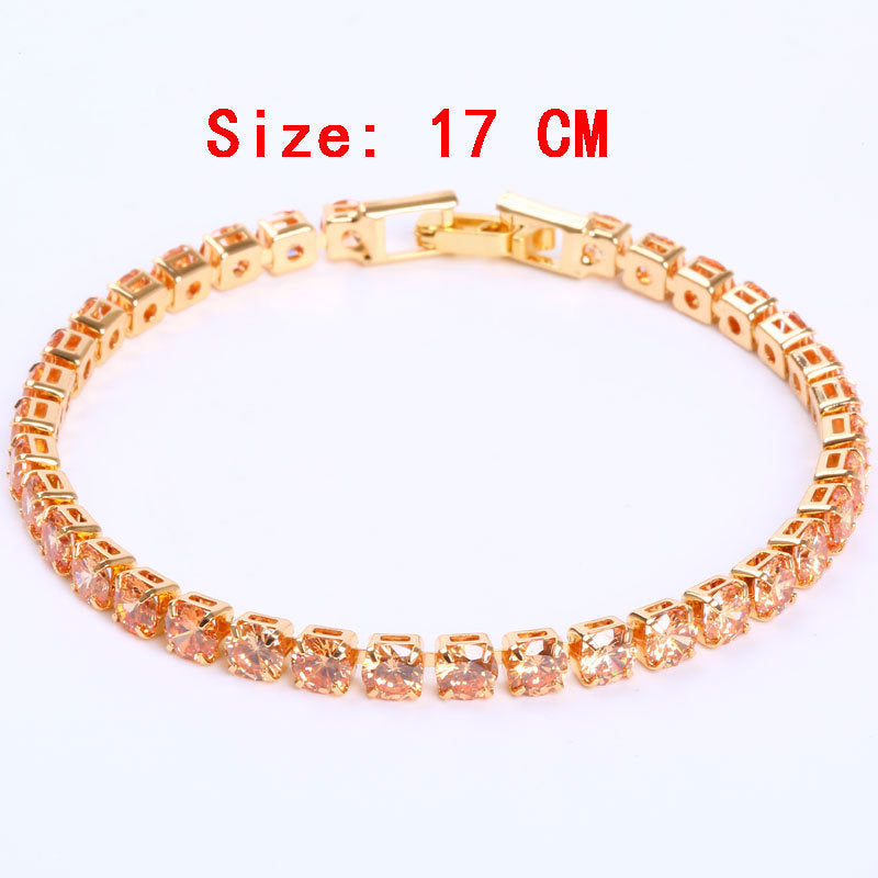 Diana – Simple Gang Drill Zircon Bracelet