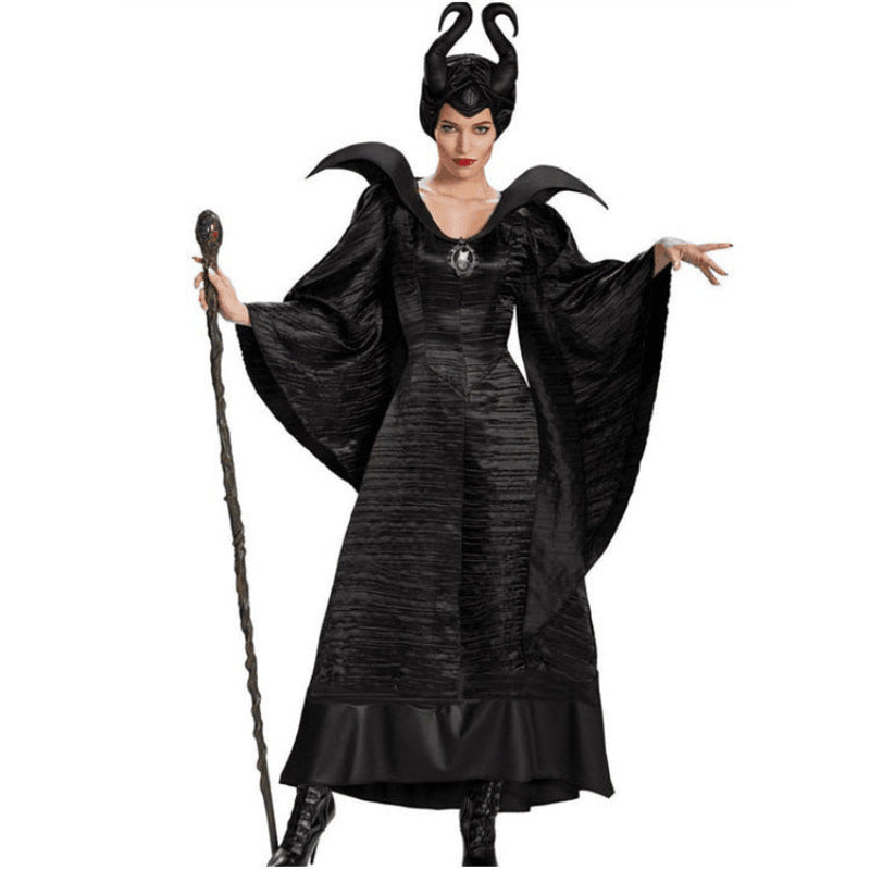 Women's Halloween Witch and Sorceress Costume Dress for Parties and Masquerade