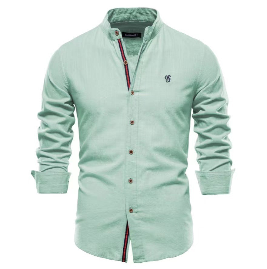 Nathaniel – Casual Fashion Long Sleeve Henley Shirt
