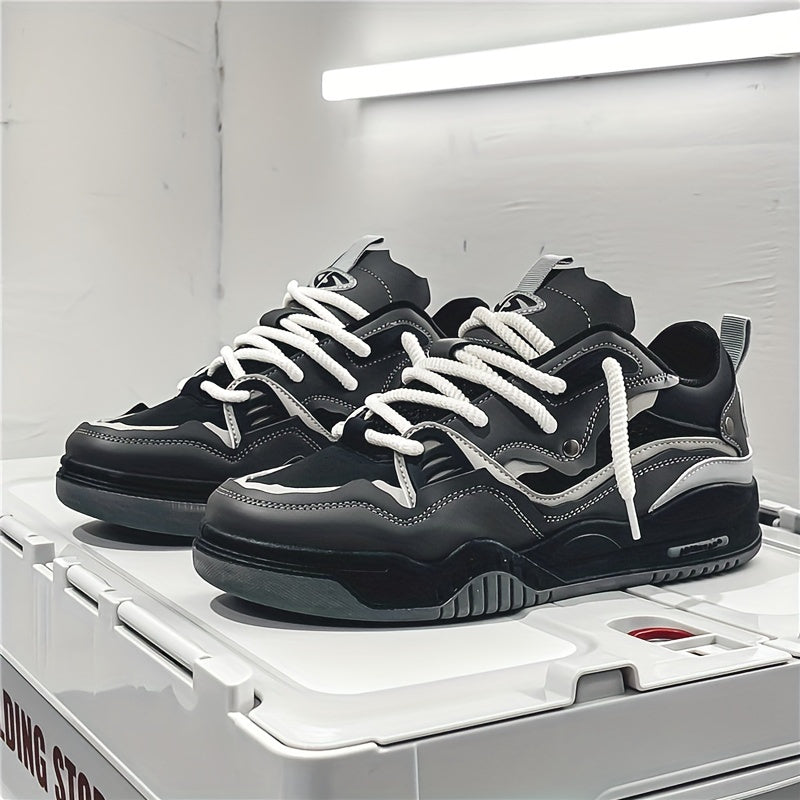 Men's Casual Geometric Pattern Sports Sneakers – Fashion Street Style