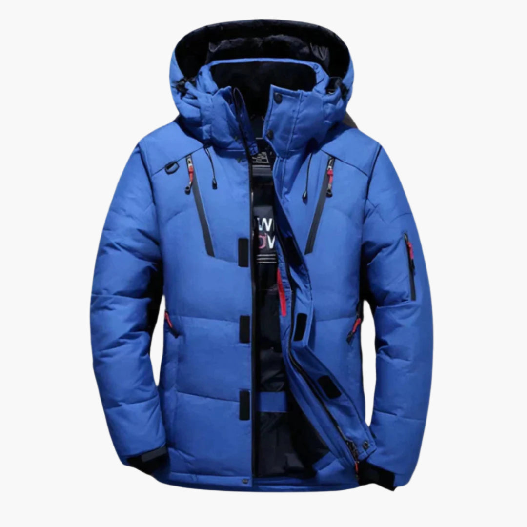Men's Winter Down Jacket – Padded Hooded Parka for Cold Weather, Urban & Outdoor Style