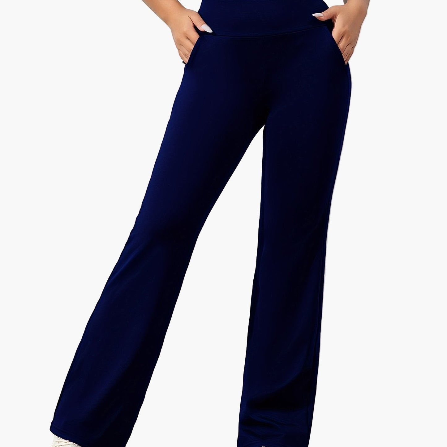 Women's Flared Yoga Pants with Pockets – Comfortable Stretch Fit for Yoga or Casual Wear